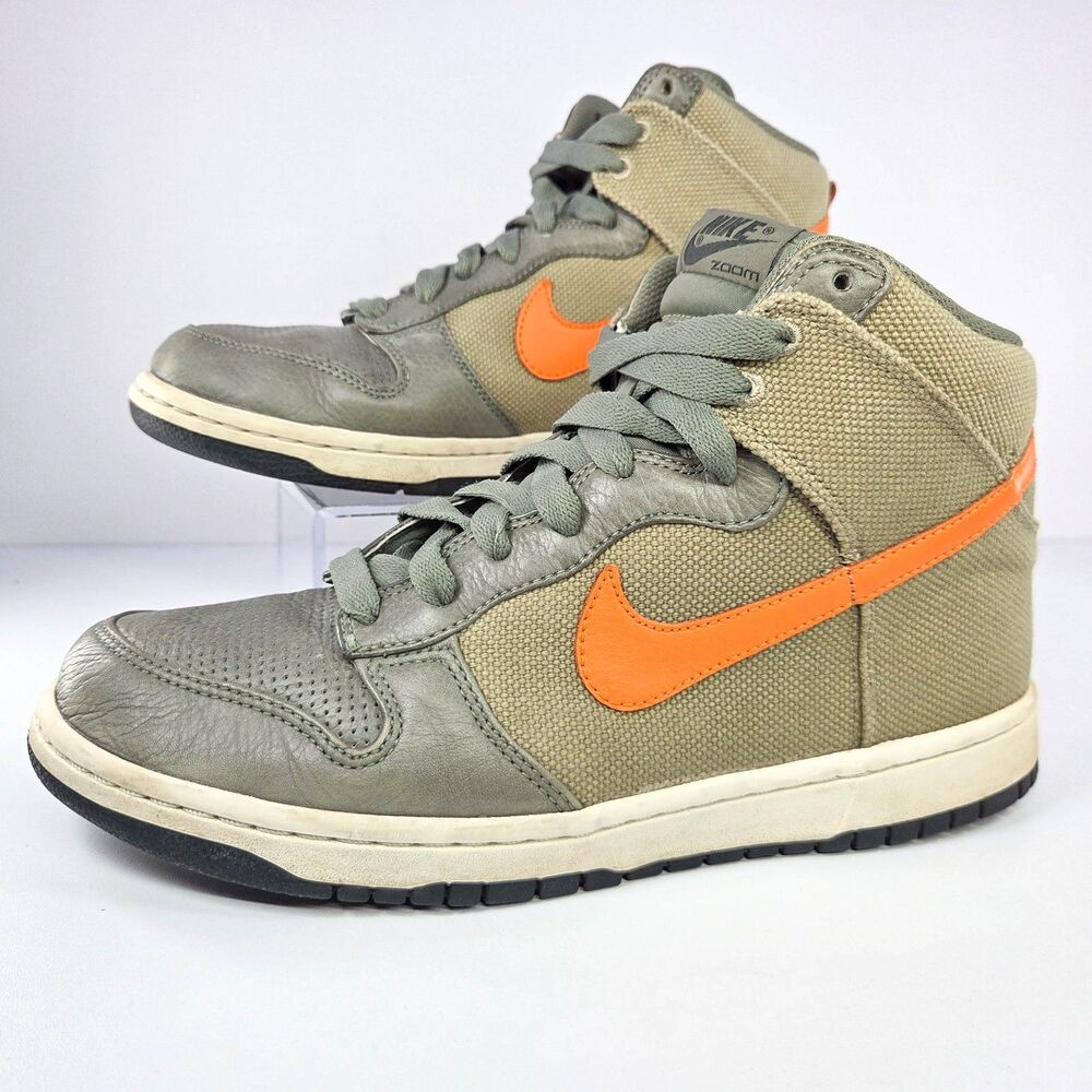 Nike Dunk High Premium Classic Olive Mandarin 317892-381 Men’s 9.5 2008